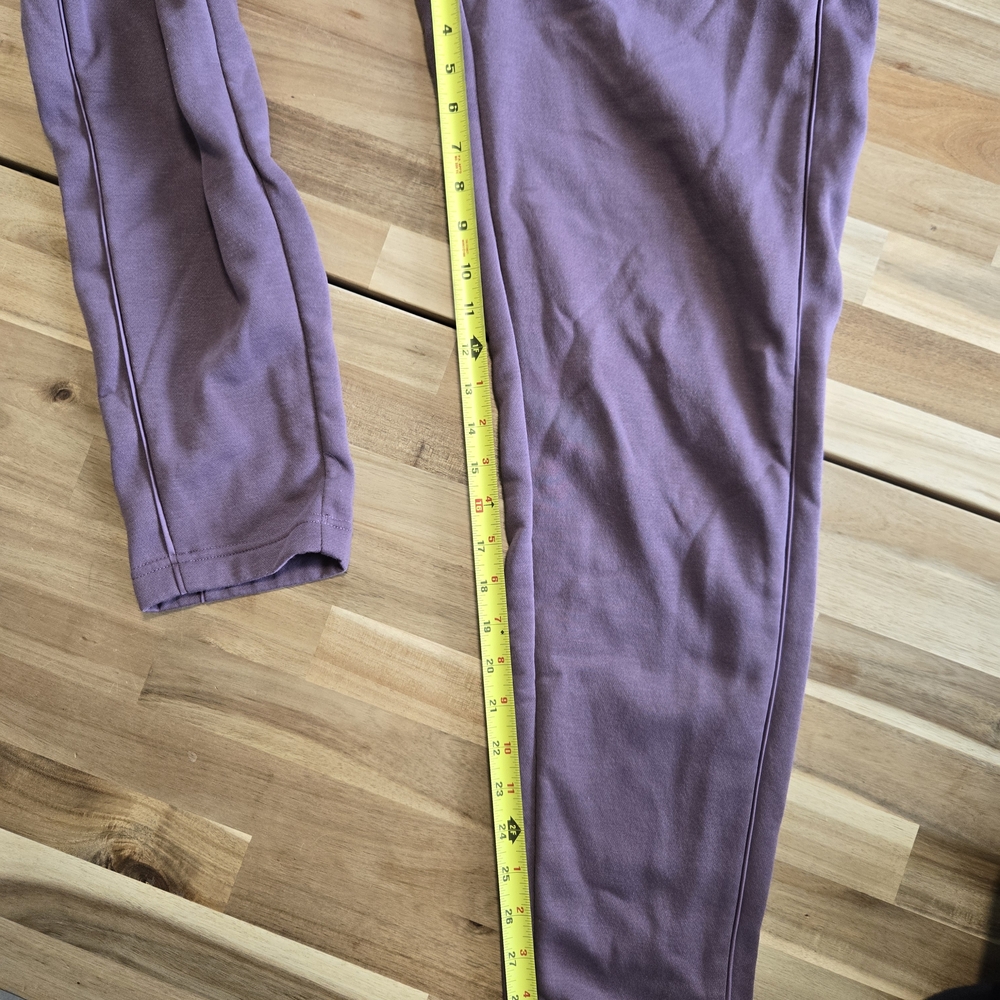 Nwot Womens Adidas Purple Fleece Sweatpants Relaxed Fit Joggers Size Small - Picture 5 of 5